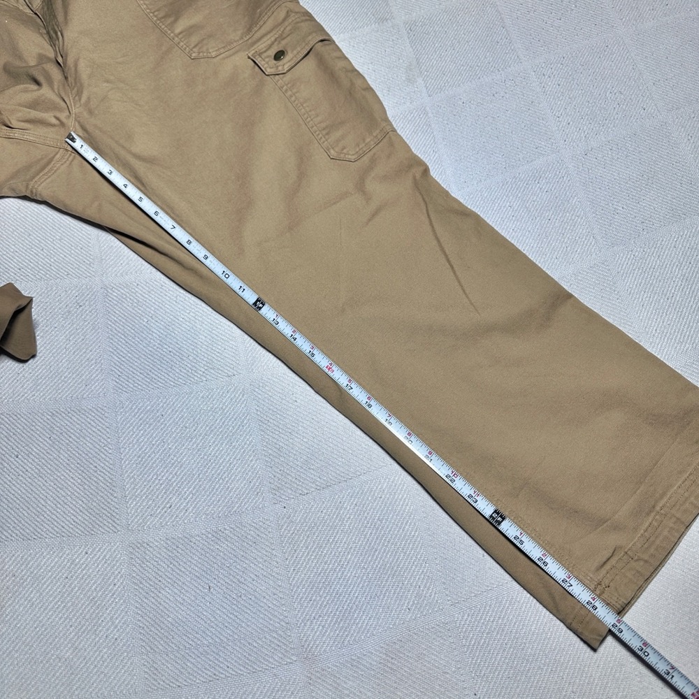 Duluth Trading Flex Fire Hose Cargo Pant Women 22Wx29 Curvesetter Workwear Brown - Picture 13 of 14